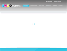 Tablet Screenshot of fourcolors.de